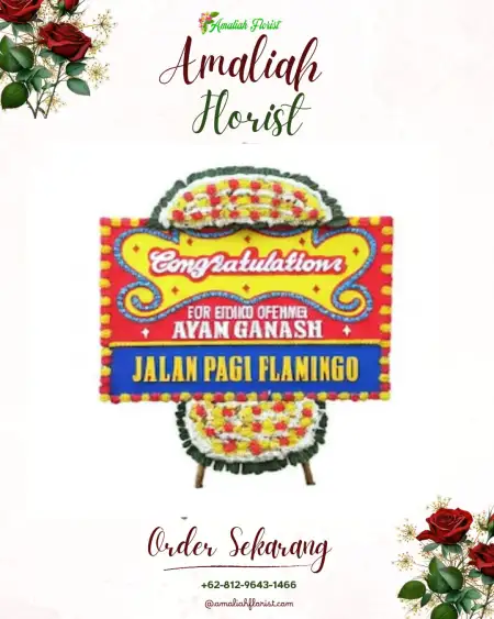 Sewa Papan Bunga Emplak